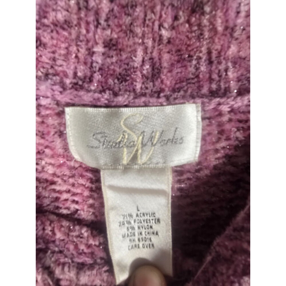 90's Studio Works Women’s Large Maroon Color Sweater